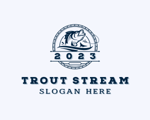 Trout - Sea Bass Fishing logo design