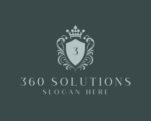 Crown Shield Boutique logo design