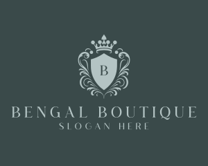 Crown Shield Boutique logo design