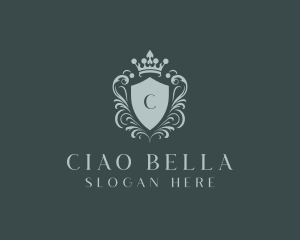 Crown Shield Boutique logo design