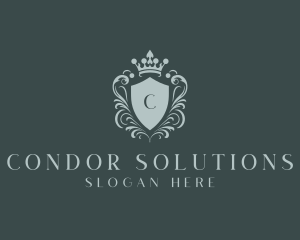 Crown Shield Boutique logo design