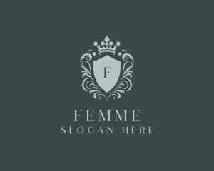 Crown Shield Boutique logo design