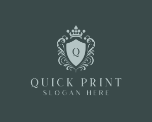 Crown Shield Boutique logo design