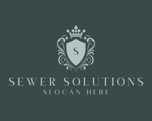 Crown Shield Boutique logo design