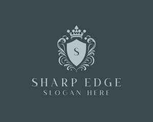 Crown Shield Boutique logo design