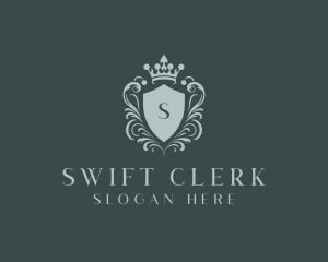 Crown Shield Boutique logo design