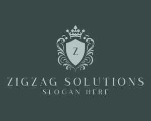 Crown Shield Boutique logo design