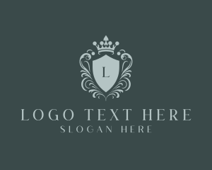 Royal - Crown Shield Boutique logo design