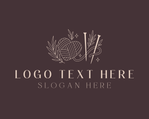 Handicraft Crochet Yarn logo design