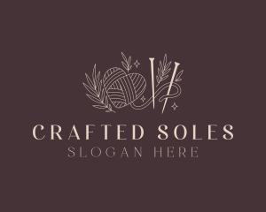 Handicraft Crochet Yarn logo design