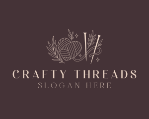 Handicraft Crochet Yarn logo design