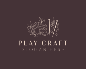 Handicraft Crochet Yarn logo design