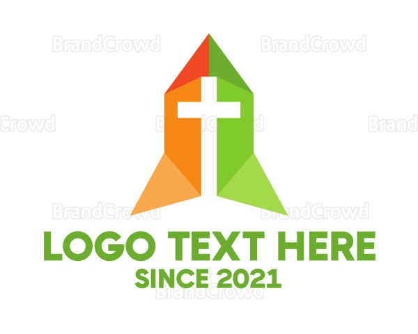 Religion Ministry Cross Logo