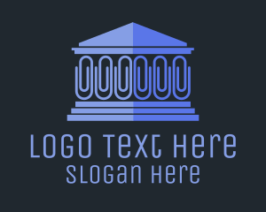 Lawyer - Blue Clip House logo design