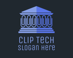 Blue Clip House logo design