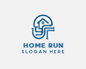 Home Plumbing Renovation logo design