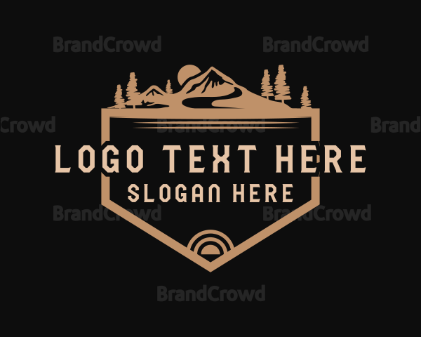 Mountain Tourism Badge Logo