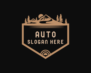 Signage - Mountain Tourism Badge logo design