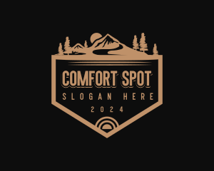 Mountain Tourism Badge logo design