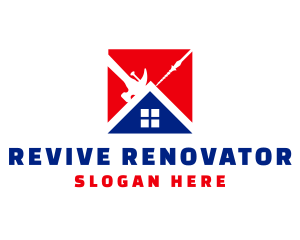 Renovator - House Hammer Screw logo design