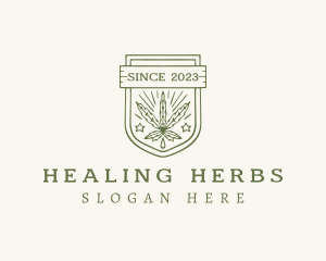 Medicinal - Marijuana Extract Shield logo design