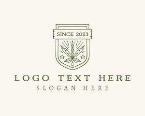 Medicinal - Marijuana Extract Shield logo design