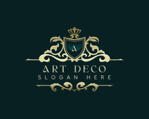 Deco - Shield Royalty Ornament logo design