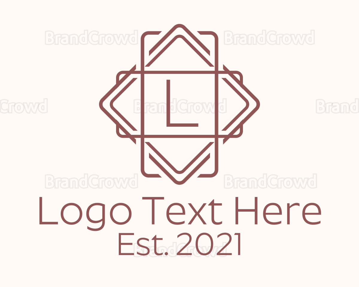 Interior Design Letter Logo