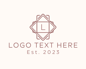 Lettermark - Geometric Interior Design logo design