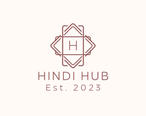 Geometric Interior Design logo design