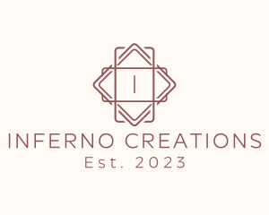 Geometric Interior Design logo design