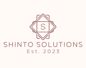 Geometric Interior Design logo design