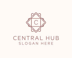 Geometric Interior Design logo design