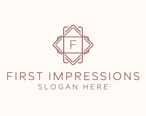 Geometric Interior Design logo design