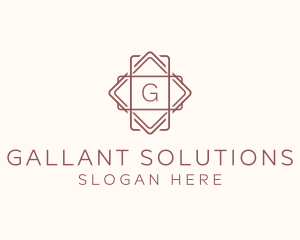 Geometric Interior Design logo design