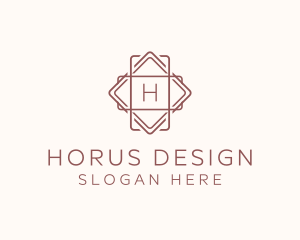 Geometric Interior Design logo design