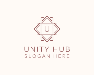 Geometric Interior Design logo design