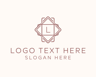 Geometric Interior Design Logo
