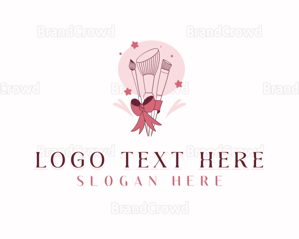 Salon Makeup Brush Logo