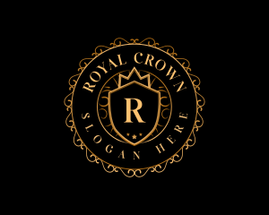 Regal Crown Shield logo design