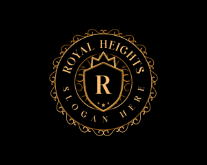 Regal Crown Shield logo design