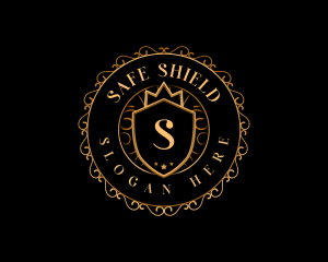 Regal Crown Shield logo design