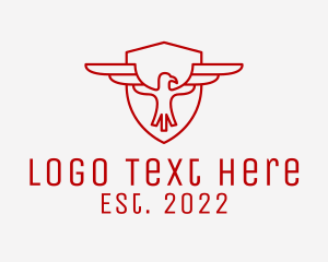 Shield - Red Falcon Insurance logo design