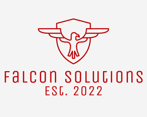 Red Falcon Insurance  logo design