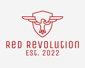 Red Falcon Insurance  logo design