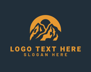 Mountain Climbing - Nature Mountain Summit logo design