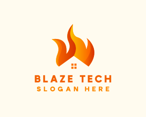 Blazing Fire House logo design