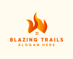 Blazing Fire House logo design