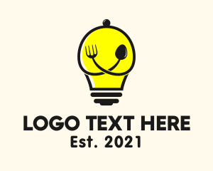 Idea - Kitchenware Cloche Bulb logo design