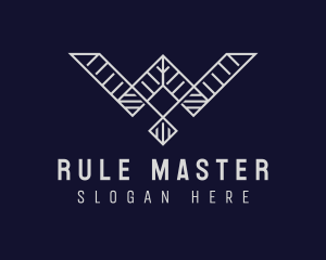 Ruler - Architect Ruler Letter W logo design